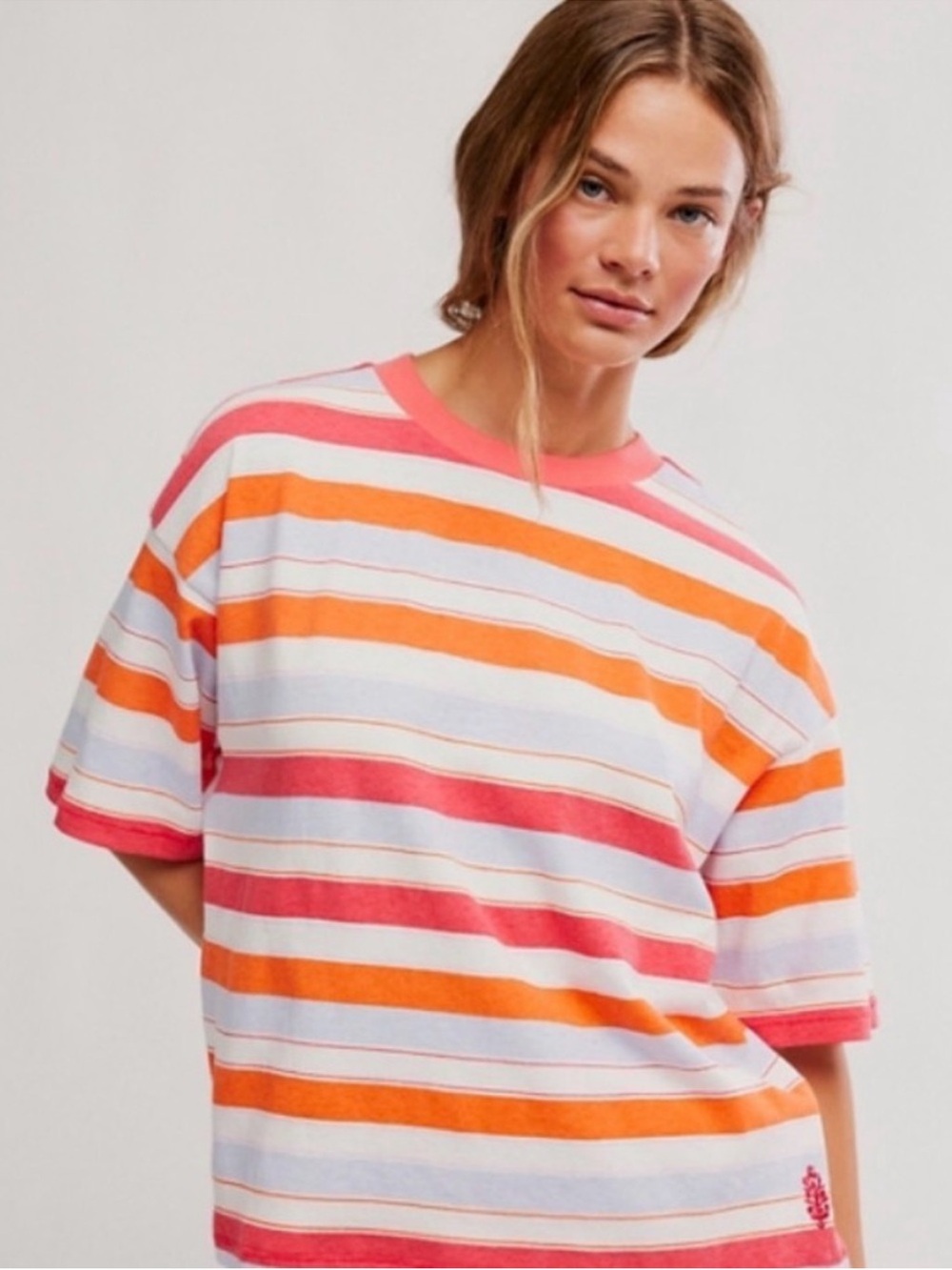 Free People Stripe Tackle Tee